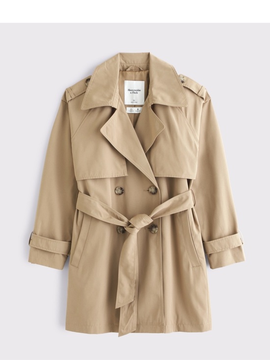 Abercrombie & Fitch Jackets & Blazers - Abercrombie & Fitch Tan Trench Coat with Belt